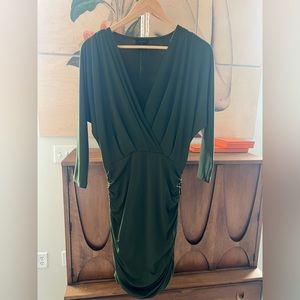 Hunter Green midi dress